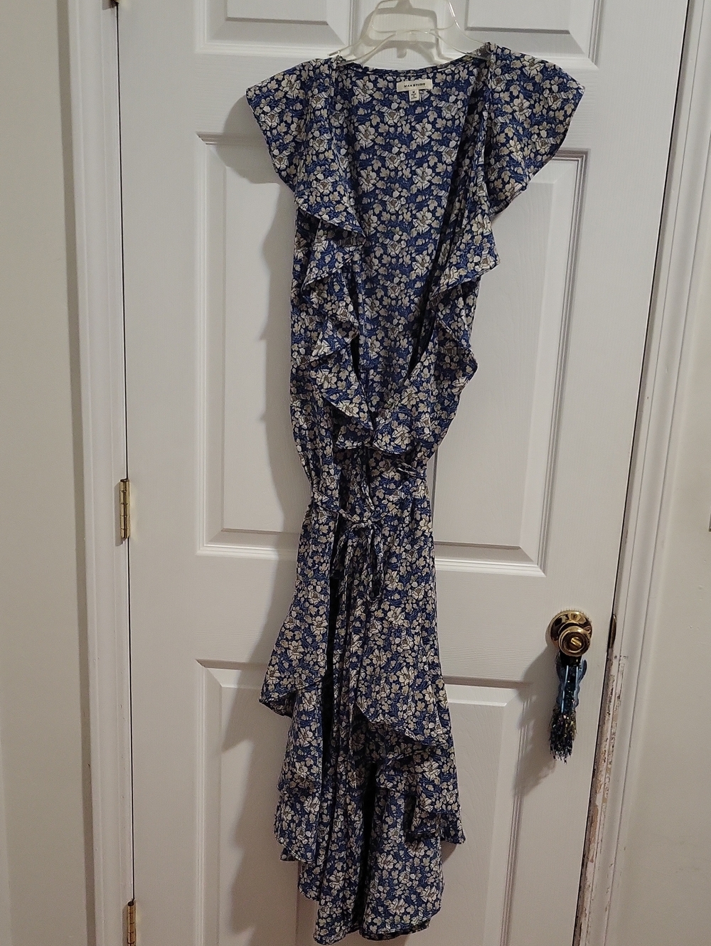 Max Studio Navy Blue Floral Dress